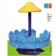 Hot sale kids theme park mushroom revolving chair
